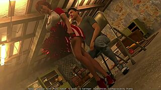 mutante college p2 fucks lisa's pussy in quickie creampie!