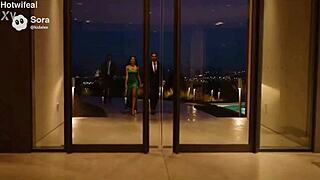 hotwife sneaks young lover inside for secret house pounding