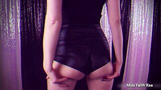Loser, worship this emo goddess ass in her tiny shorts!