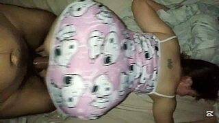 Curvy tattooed 40yo latina milf rides cock like horny prostitute