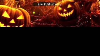 Bound clown milf sucks my monster cock teasing!