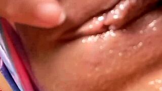 Naughty Big Ass Latina Masturbates Huge Pussy On Bed
