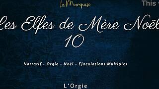 French Dirty Talk Orgy With Santa's Elves Explodes In Wild Group Action!