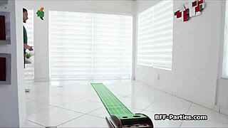 i'm shakin' three sporty babes fight over trainer's hard cock