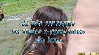 dani the fitness babe hikes with a guy then sucks and fucks wildly outdoors