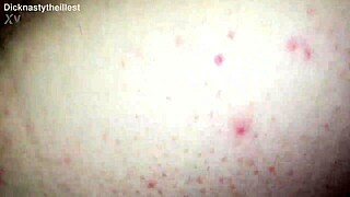 Skinny amateur slut teases with raw cock and bones vibe