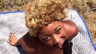 damn porsha carrera yanks out that massive strapon and pounds submissive nina rivera outdoors 😤🍆