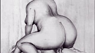 Vintage Erotic Art Captures Sultry Poses