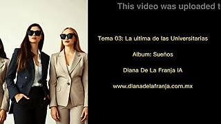 Dios Mío Diana de la Franja Baila Sexy en Club con Grupo de Universitarias Swingers!