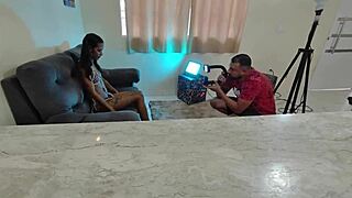 skinny carioca ninfeta's big tits and pussy exposed outdoors with couple no condom caught fucking