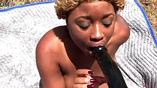 damn porsha carrera yanks out that massive strapon and pounds submissive nina rivera outdoors 😤🍆