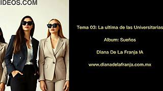 Dios Mío Diana de la Franja Baila Sexy en Club con Grupo de Universitarias Swingers!