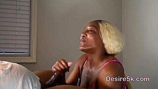 ebony milf's big ass bounces reverse cowgirl on huge black cock