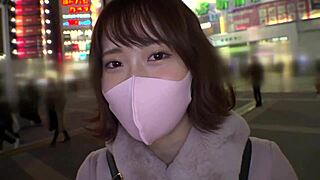 street masked beauty drops mask for horny nanpa orgasm pussy sex part 1