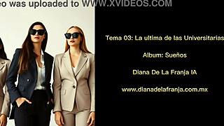 Dios Mío Diana de la Franja Baila Sexy en Club con Grupo de Universitarias Swingers!