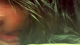 she sneaks into the sex shop and drops for a public deepthroat blowjob... wifey style!