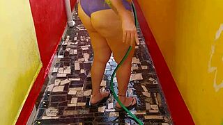 vivi guedez screams sideways pounding her brazilian ass raw without condom on big black cock outdoors