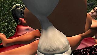 my huge tits and ass dominated by monster in gladiator domination