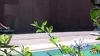 i was chillin with redhead at pool then it turned into hardcore anal creampie endin
