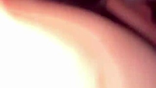 heart pounds watching her public pussy rub then i pound her creampie rough
