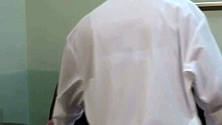 Lesbian Gyno Exam in Hospital with Big Tits and Lingerie