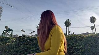 artemisia love milf smokes outdoor public long hair fetish tease