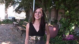 check out petite tatted michelle's risky public flashing shaved pussy outdoors