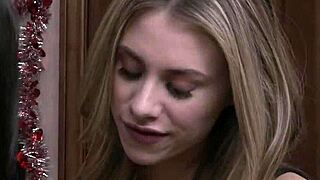 lesbian teen 18+ scissors hard with hot cheerleader babe 🔥✂️