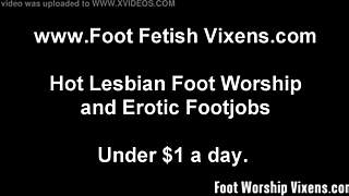 her feet own me completely in this femdom bdsm lesbian fetish session