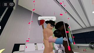 Peituda Goth Takes Big Cock Facial in Parents' House Threesome