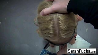blindfolded sarah jessie milf sucks my cock pov deep