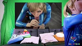 Blonde Cosplay Slut Sucks Monster Cock Fucked Rough Hardcore