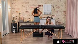 hey check out bunny colby massaging gia derza's wet pussy into frenzy