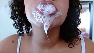 saliva fetish drives me wild with dripping wet mouths and endless spit play