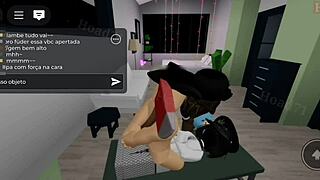 Peituda Goth Takes Big Cock Facial in Parents' House Threesome