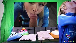 Blonde Cosplay Slut Sucks Monster Cock Fucked Rough Hardcore