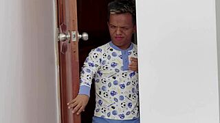 Stepsister room invasion turns into wild ass sucking fucking inka sex taboo exhibitionist