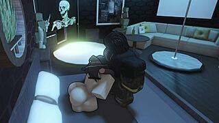 Roblox sluts fucked roughly backstage with monster cocks in backroom casting