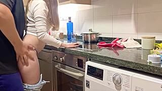 Hot Cleaning Girl in Tight Jeans Gets Hard Fucked Just How She Likes It at That Age