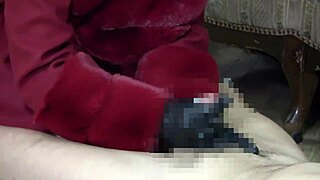 japanese mistress mona teases locked slave with cbt handjob punishment