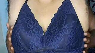 chubby indian housewife moans showing big saggy tits and wet hairy pussy