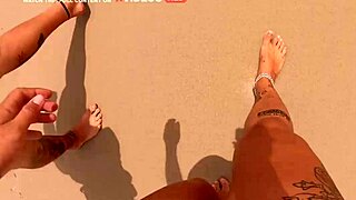 hot couple fucks wildly on nudist beach in paraiba with big cocks riding