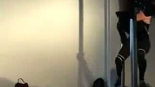 Sexy Doctor Strips on Hospital Pole Dance