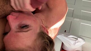 freshman cheerleader deep sucks rides coach cock bareback