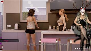Ms Denvers Plays Naughty Stockings Game in Cosplay Session!