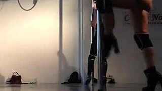 Sexy Doctor Strips on Hospital Pole Dance