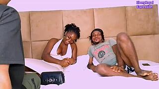 Ebony Ass Threesome Double Blowjob Cum Lick Pussy Orgy