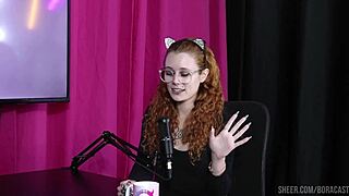 Dracarys licks naked young pussy wet horny on Sheer Red