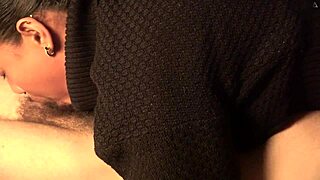 extreme deepthroat gagging on hairy veiny cock ends with mouth cumshot