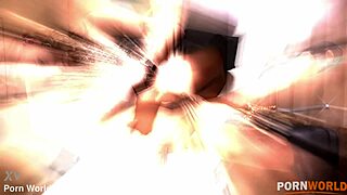 Oiled Ukrainian blonde in pantyhose heels strokes her natural small tits pussy moaning emotionally.